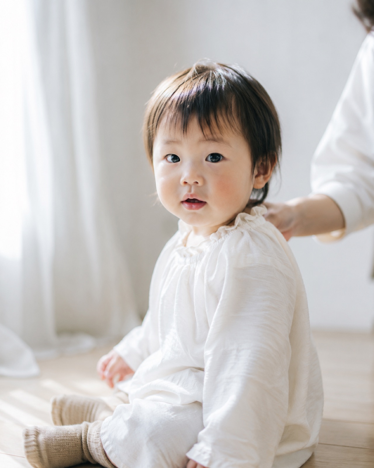 今日、撮影される子ども