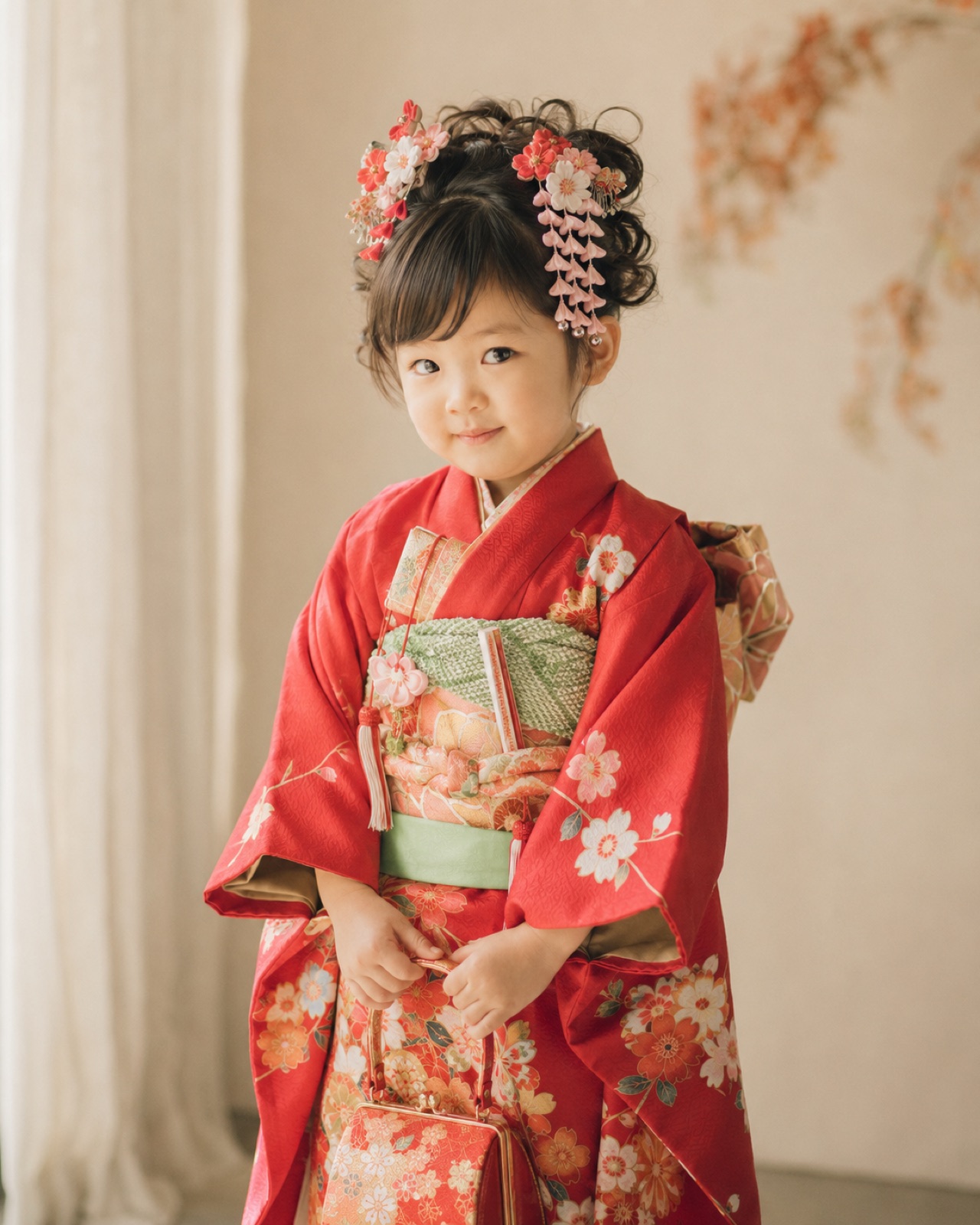 七五三 三歳の女の子